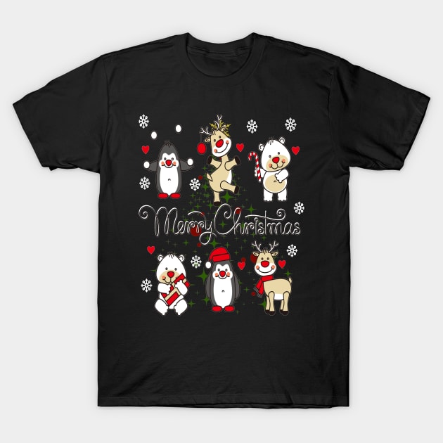 christmas tree ornaments T-Shirt by HTTC